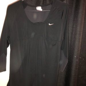 Black Nike tee with mesh